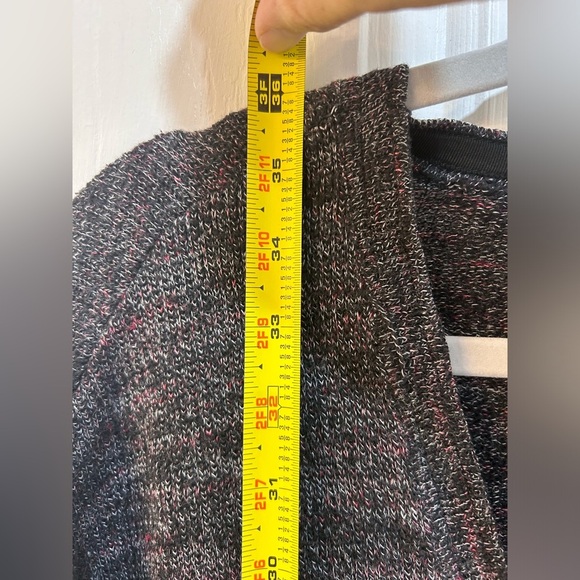 Free People TGIF Cardigan Sweater Size S Boho Hippie Oversized Marled High Low - Picture 7 of 9